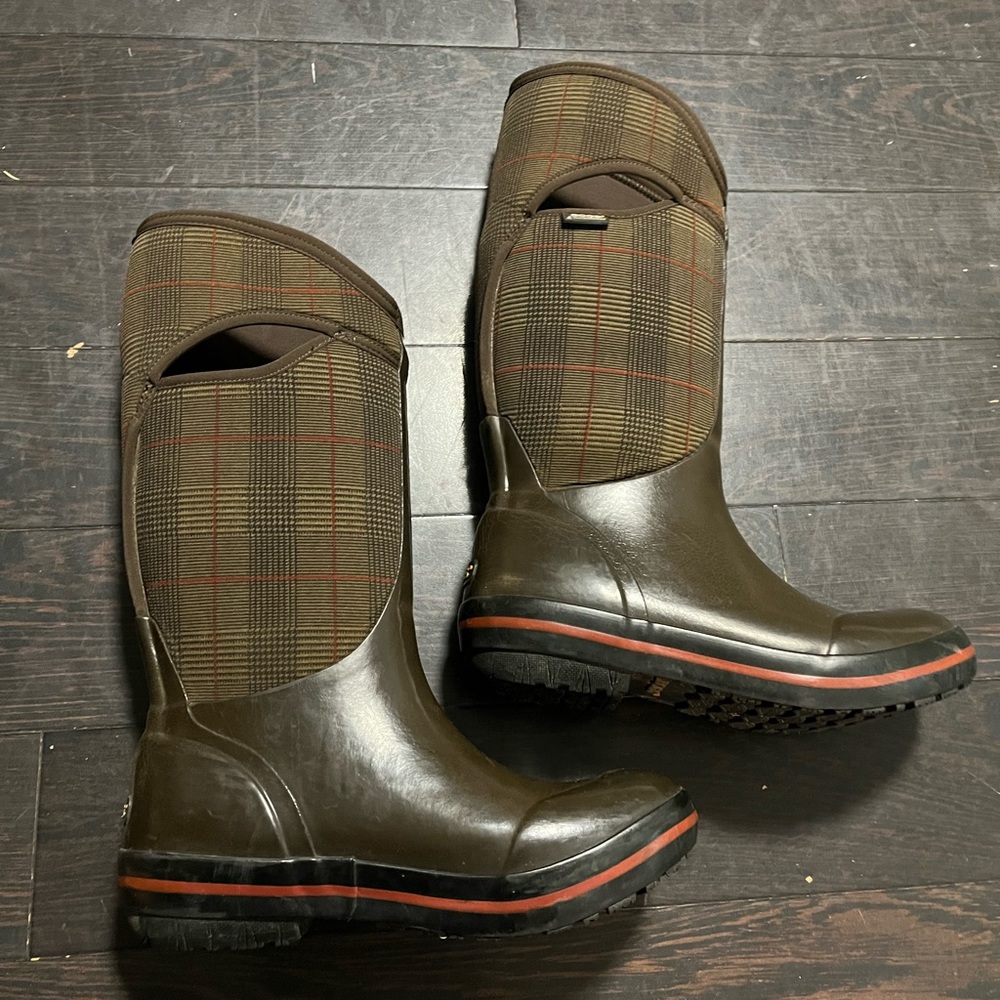 Bogs Womens Prince of Wales Waterproof Boots Size 10